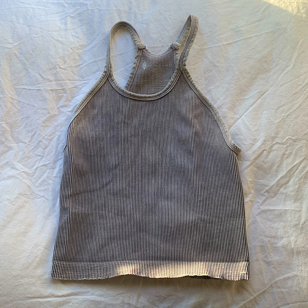 Free People Ribbed Happiness Tank Crop Top